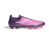 adidas Unisex Bota de fútbol F50 League Laceless césped Natural seco, Purple/Cloud White/Lucid Lemon, 44