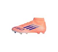 adidas Unisex Bota de fútbol F50 League Mid césped Natural seco/multisuperficie, Beam Orange/Lucid Blue/Cloud White, 44 2/3