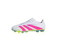 adidas Unisex Bota de fútbol Predator Club césped natural seco/multisuperficie, Cloud White/Lucid Pink/Lucid Lemon, 40