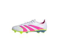 adidas Unisex Bota de fútbol Predator League césped natural seco/multisuperficie, Cloud White/Lucid Pink/Lucid Lemon, 41 1/3