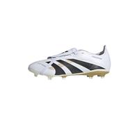 adidas Unisex Bota de fútbol Predator League Fold-Over Tongue césped natural seco/multisuperficie, Cloud White/Core Black/Gold Metallic, 42 2/3