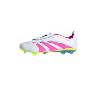 adidas Predator League Ft FG/MG, Skor Unisex Adulto, Cloud White Lucid Pink Lucid Lemon, 42 EU