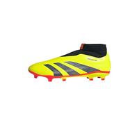adidas Unisex Bota de fútbol Predator League Laceless césped Natural seco, Team Solar Yellow 2 / Core Black/Cloud White, 42