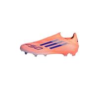 adidas Unisex Bota de fútbol F50 League Laceless multisuperficie, Beam Orange/Lucid Blue/Cloud White, 46 2/3