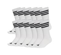 Adidas Unisex Calcetines, 12er Paquete - 3-Stripes Essentials Amortiguado Crew ,