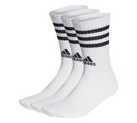 Adidas Unisex Calcetines,3er Paquete - 3-Streifen Amortiguado Crew,Logo,Rayas ,