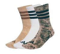 adidas Unisex Calcetines clásicos lavados a la piedra (3 pares), Warm Sandstone/Aurora Ivy/White, 40-42