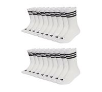 Adidas Unisex Calcetines De Tenis Con Acolchado 3 Rayas Pack De 18 Pares