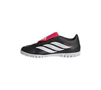 adidas Unisex Club Fold-Over Tongue Turf Football Shoes, Core Black/FTWR White/Lucid Red, 40 2/3 EU