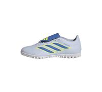 adidas Unisex Club Fold-Over Tongue Turf Football Shoes, Crystal Sky/Ray Blue/Team Solar Yellow 2, 42 EU