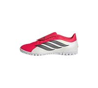 adidas Unisex Club Fold-Over Tongue Turf Football Shoes, Lucid Red/Core Black/FTWR White, 44 2/3 EU
