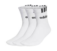 Adidas Unisex Cuartos Calcetines,3er Paquete - Amortiguado 3S Linear,Logo,Liso