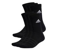 adidas Unisex adulto Cushioned Sportswear Crew Socks 6 Pairs, Black / White, 4.5-6