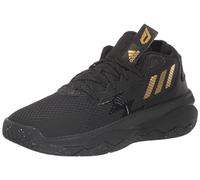 adidas Unisex Dame 8 Basketball Shoe, Black/Gold Metallic/Carbon, 10 US Men