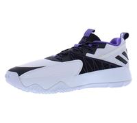 adidas Unisex Dame Certified Basketball Shoe, White/Black/Purple Rush, 8 US Men