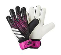 adidas Unisex Goalkeeper Gloves (W/O Fingersave) Predator Training Goalkeeper Gloves, Black/White/Team Shock Pink, HN5587, 10