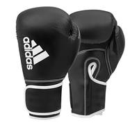 adidas Unisex - Guantes de Boxeo híbridos para Adultos, Color Negro/Blanco, 14 oz EU