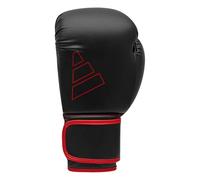 adidas Unisex - Guantes de Boxeo híbridos para Adultos, Color Negro/Rojo, 10 oz EU