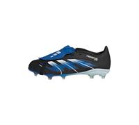 adidas Unisex Kids' Bota de fútbol Infantil Predator League JB con lengüeta y Suela Todoterreno, Core Black/Cloud White/Glow Blue, 35