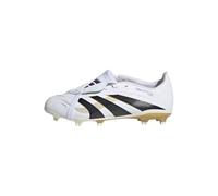 adidas Unisex Kids' Bota de fútbol Predator League Fold-Over Tongue césped Natural seco/multisuperficie (Adolescentes), Cloud White/Core Black/Gold Metallic, 33