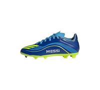 adidas Unisex Kids' Bota F50 Messi League para césped Natural seco/multisuperficie (Infantil), Royal Blue/Solar Yellow/Semi Blue Burst, 35