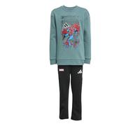 adidas Unisex Kids' Chándal Marvel Spider-Man para niños, Preloved Teal/White, 110