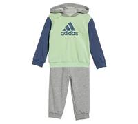 adidas Unisex Kids' Conjunto Essentials Colorblock (Bebé), Semi Green Spark/Preloved Ink/Medium Grey Heat, 98