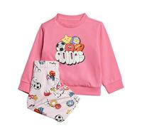 adidas Unisex Kids' Conjunto Seasonal Essentials Fun (Bebé), Pink Fusion/White, 80