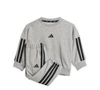 adidas Unisex Kids' Conjunto sudadera y pantalón Essentials (Bebé), Medium Grey Heather/Clear Pink, 98