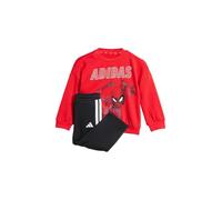 adidas Unisex Kids' Conjunto sudadera y pantalón Marvel Spider-Man, Pure Ruby/White, 104