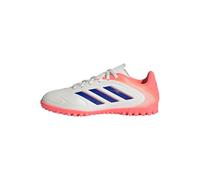 adidas Unisex Kids' Zapatilla Copa Pure 3 Club moqueta, Off White/Lucid Blue/Signal Coral, 36 2/3