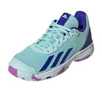 adidas Unisex Kids' Zapatilla Courtflash Tennis, Semi Flash Aqua/Lucid Blue/Purple Burst, 40