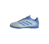 adidas Unisex Kids' Zapatilla de fútbol Copa Pure 3 Club moqueta (Adolescentes), Halo Blue/Blue Fusion/Lucid Lemon, 38 2/3