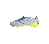 adidas Unisex League Fold-Over Tongue Firm Ground Football Boots, Crystal Sky/Ray Blue/Team Solar Yellow 2, 44 EU