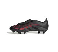 adidas Unisex League Fold-Over Tongue Soft Ground Football Boots, Core Black/Grey Four/Lucid Red, 42 2/3 EU