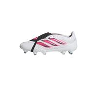 adidas Unisex League Fold- Over Tongue Soft Ground Football Boots Shoes, FTWR White/Solar Turbo/Core Black, 40 2/3 EU