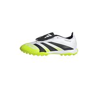 adidas Unisex League Fold-Over Tongue Turf Football Boots, Cloud White/Core Black/Lucid Lemon, 42 EU
