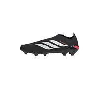 adidas Unisex League Laceless Firm Ground Football Boots Shoes, Core Black/FTWR White/Lucid Red, 38 EU
