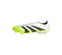 adidas Unisex League Laceless Firm Ground/Multi Ground Football Boots, Cloud White/Core Black/Lucid Lemon, 43 1/3 EU