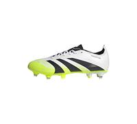adidas Predator League Soft Ground Football Boots, Botas de fútbol Unisex Adulto, Cloud White/Core Black/Lucid Lemon, 40 EU