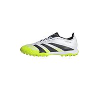 adidas Predator League Turf Football Boots, Botas de fútbol Unisex Adulto, Cloud White/Core Black/Lucid Lemon, 39 1/3 EU