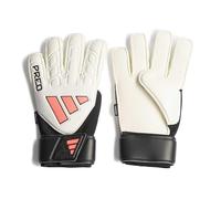adidas Unisex Match Fingersave Goalkeeper Glove Gloves, White/Black/Solar Turbo, 7
