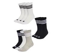 Adidas Unisex Medias De Tenis Con Amortiguación 3 Stripes Paquete De 6 Pairs