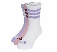adidas Unisex niños 3Stripes Cushioned Sportswear Crew Socks 3 Pair Pack Socks, magic lilac/white/magic mauve, 3-4 Years