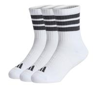 adidas Unisex niños 3Stripes Cushioned Sportswear Crew Socks 3 Pair Pack, white/black/black, 4-5 Years