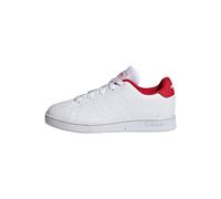 adidas Unisex niños Advantage Lifestyle Court Lace Shoes, Cloud White / Cloud White / Scarlet, 38 2/3 EU
