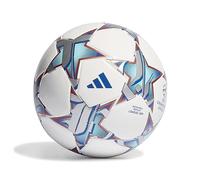 adidas Unisex Niños Ball (Laminated) UCL Lge J350, Top:White/Silver Met./Bright Cyan/Shock Purple Bottom:Iron Met./Solar Orange, IA0941, 5