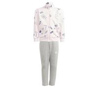adidas Unisex niños Brand Love Track Suit Kids, clear pink/white/semi green spark/preloved ink, 6-7 Years