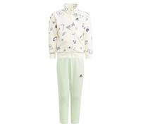 adidas Unisex niños Brand Love Track Suit Kids, ivory/white/semi green spark/preloved green, 6-7 Years