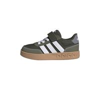 adidas Unisex niños BREAKBASE Shoes Children, Night Cargo/FTWR White/Olive strata, 35 EU